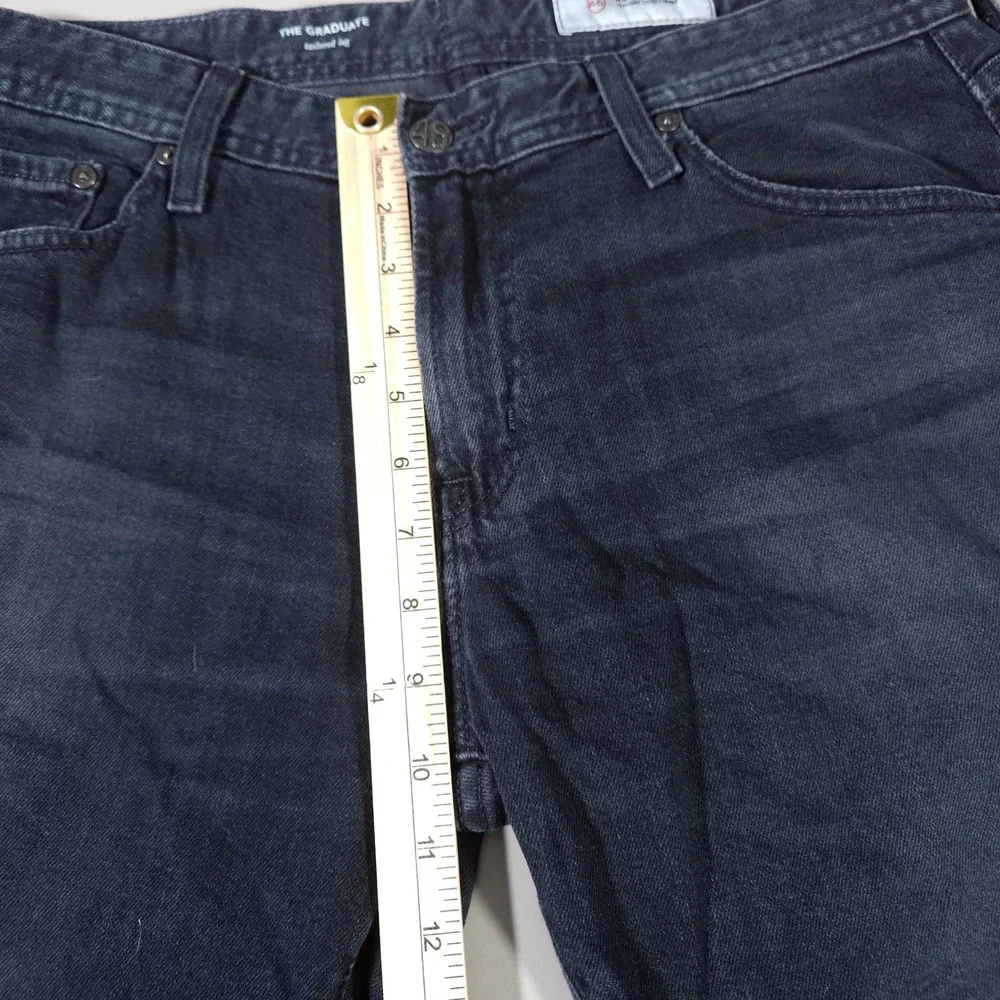 AG Adriano Goldschmied The Graduate Mens 32R Indigo‎ Tailored Leg Jeans 1174DAS